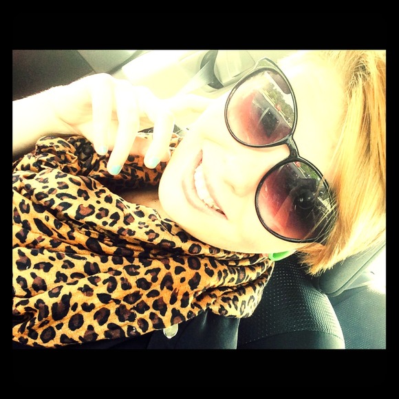 Cheetah print scarf