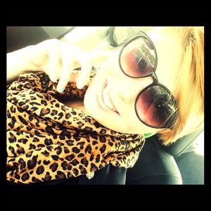 Cheetah print scarf