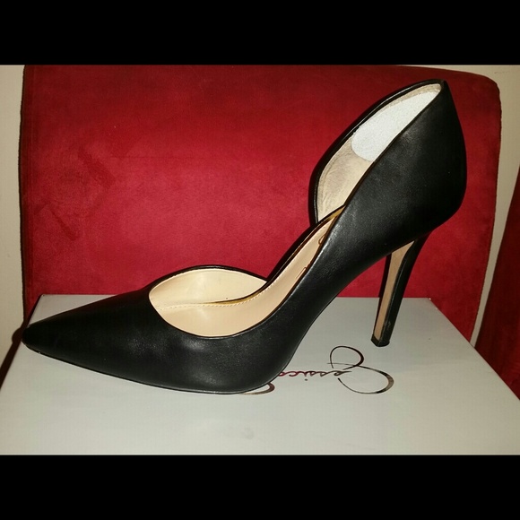 Jessica Simpson Black Leather Pumps sz 8