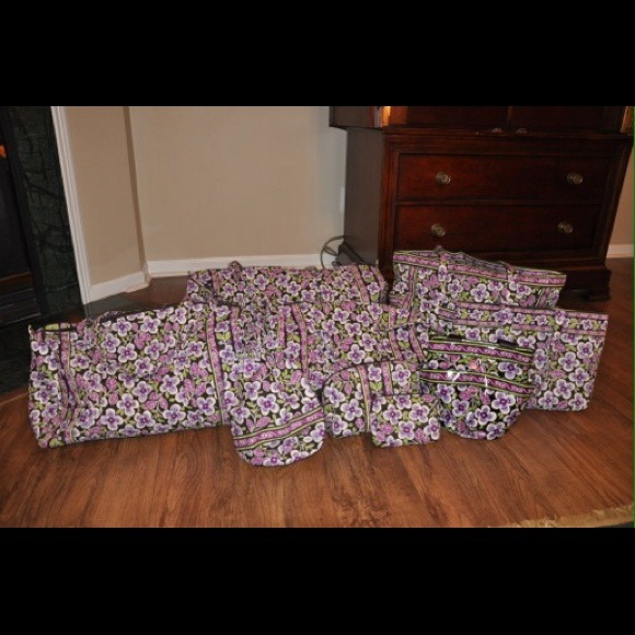 Vera Bradley Plum Petals Set
