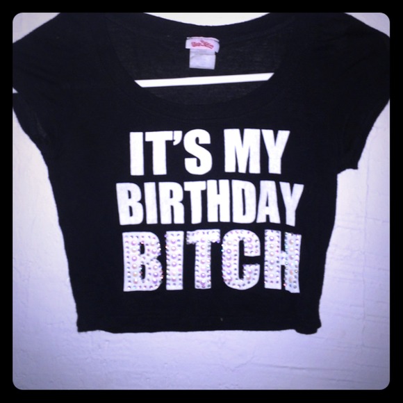 Birthday crop top