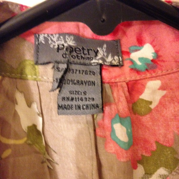 Floral Print Shirt Dress - Picture 2 of 3