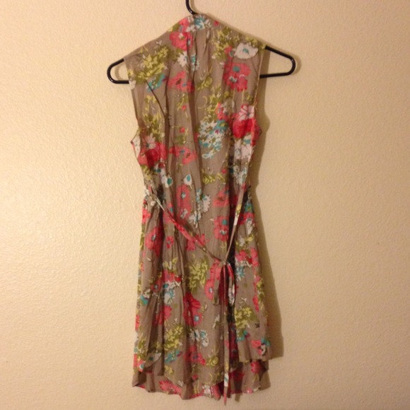 Floral Print Shirt Dress - Picture 3 of 3