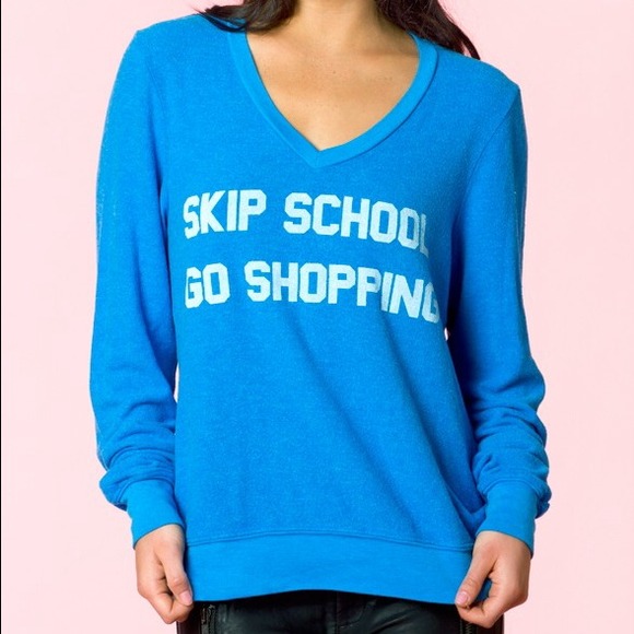 Wildfox skip school go shopping jumper and shorts