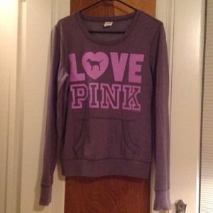 SOLD Victoria's Secret PINK Purple Crewneck
