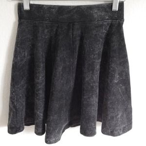 Topshop Grey Acid Wash Circle Skirt
