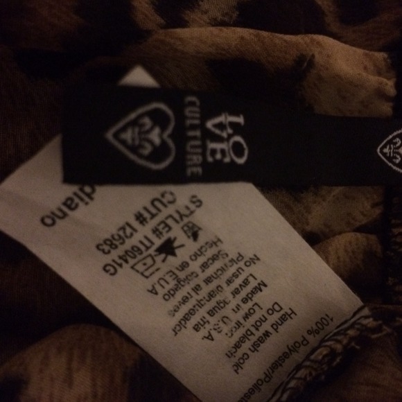 Cheetah print tube top - Picture 2 of 2