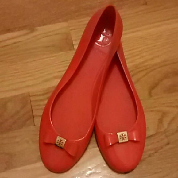 Trade for @serenawong15 Tory Burch Jelly Flat