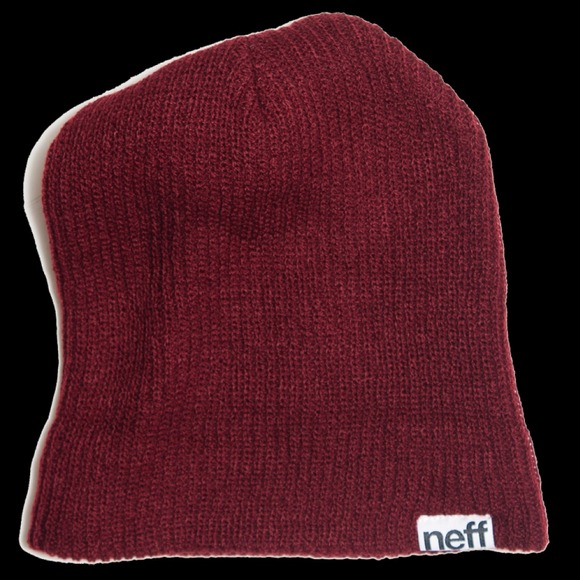maroon neff beanie