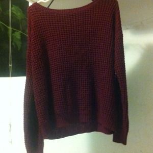 Burgundy oversized sweater