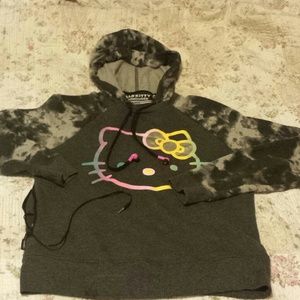 Hello kitty hoodie with headphones