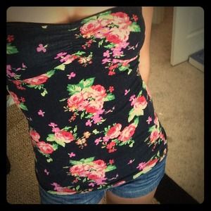 Floral tube top