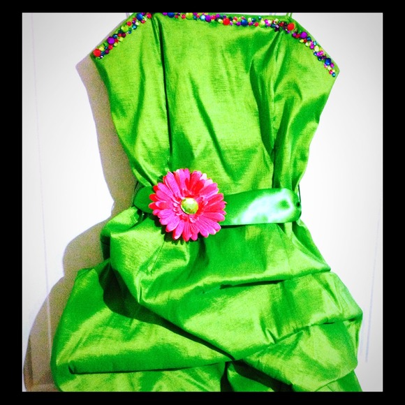 Bright lime green  dress💚