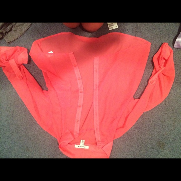 forever21 hot pink blouse