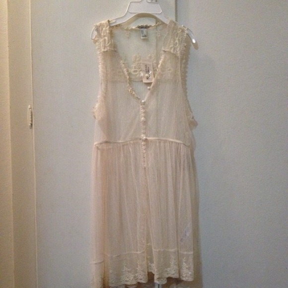 Sheer Lace Cover-up