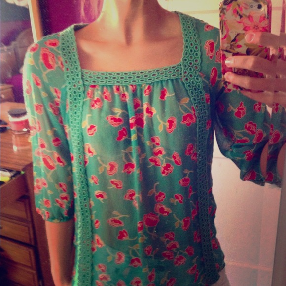Lauren Conrad floral top