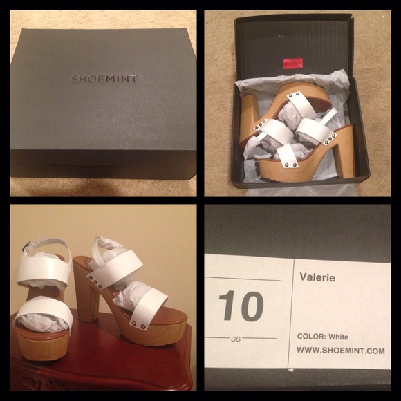 NIB "Valerie" Chunky Platform Heels - Picture 4 of 4