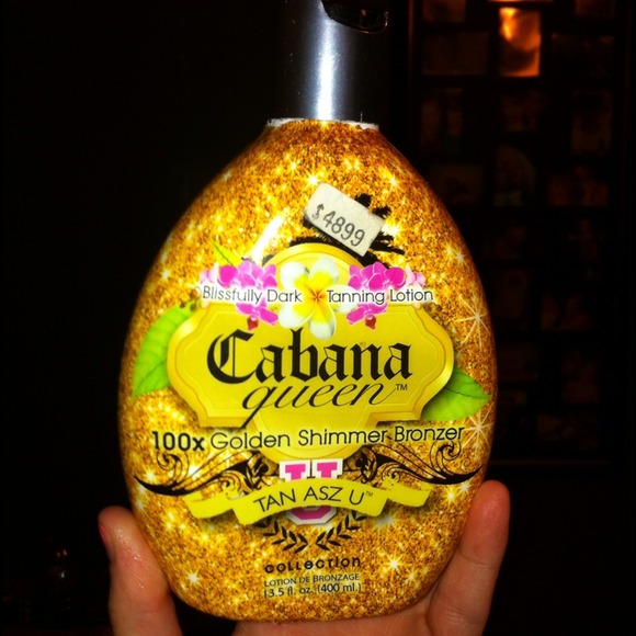 Tanning lotion, used once!