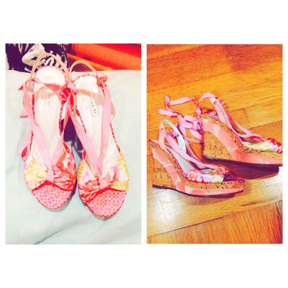 Pink Coach heels