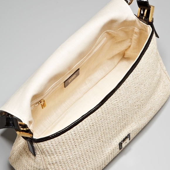 No Longer Available FENDI Big Mama Straw Flap Bag - Picture 2 of 5