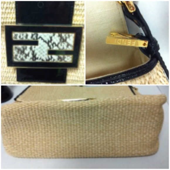 No Longer Available FENDI Big Mama Straw Flap Bag - Picture 3 of 5