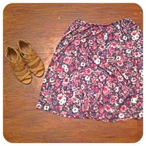 By Any Other Name | Mid-length floral circle skirt