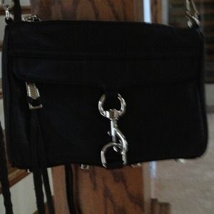 NWOT Rebecca Minkoff black mini MAC bag