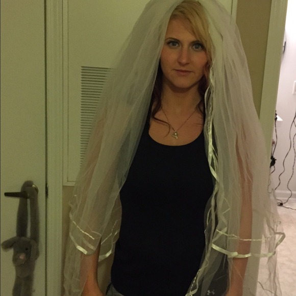 Ribbon Trim Veil - Picture 4 of 4