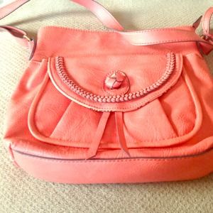 Peach purse