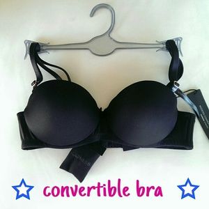 Express convertible black bra - NWT