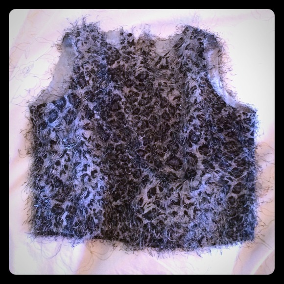 Fuzzy blouse