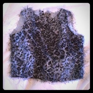 Fuzzy blouse