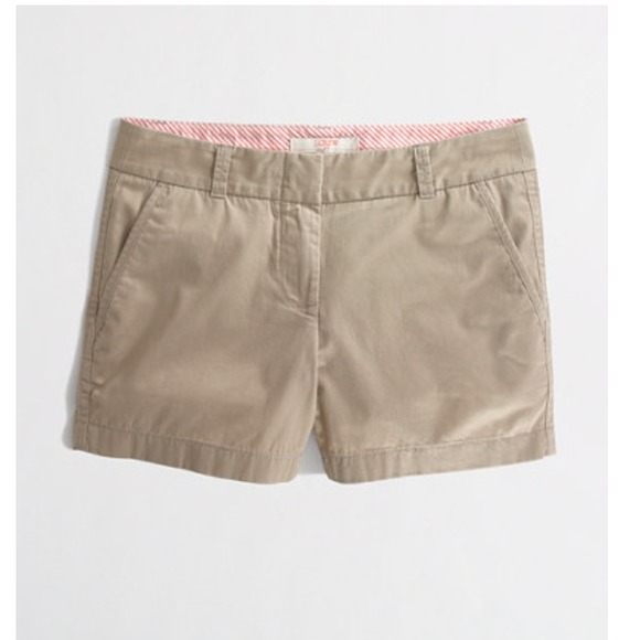 J. Crew Factory 4" chino shorts - Khaki