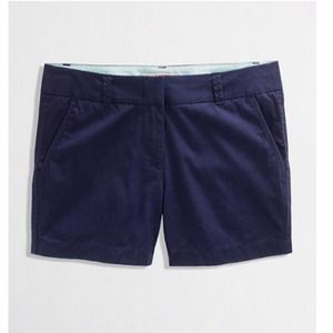 J. Crew Factory 4" chino shorts - Navy