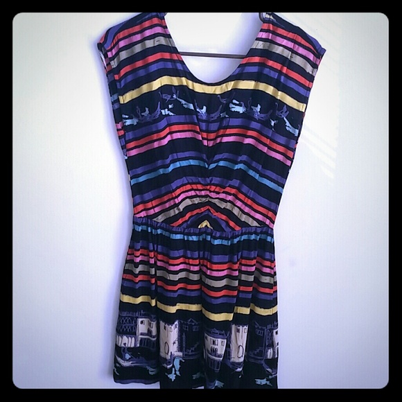 Colorful Strip Dress