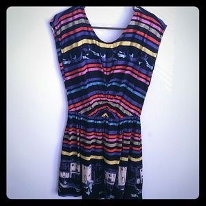 Colorful Strip Dress