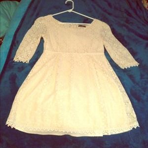 Cream All Lace Dress