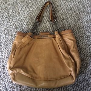 Authentic tan Calvin Klein purse