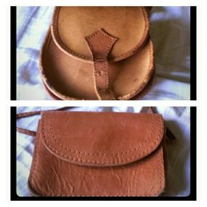 2 genuine leather cross body bags