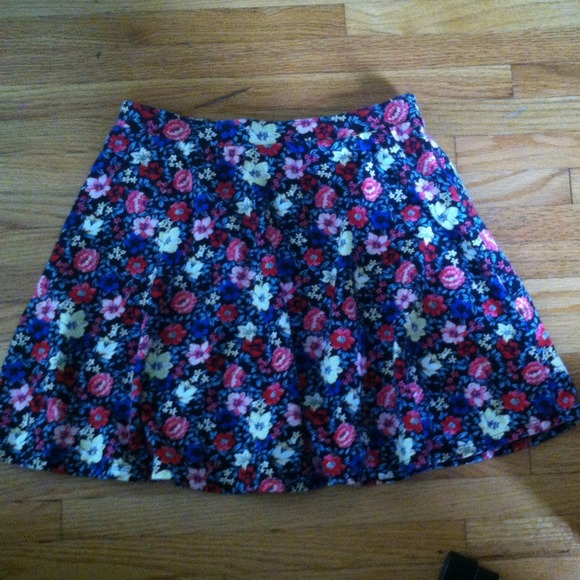 Floral skater skirt