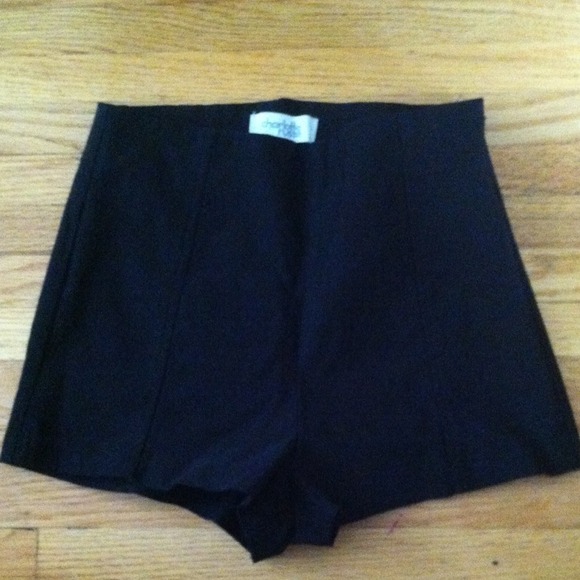 Black High waist shorts