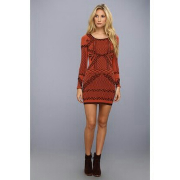 Free People 'Angles of Intarsia' Body-Con Dress
