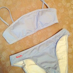Ralph Lauren blue/white gingham bikini
