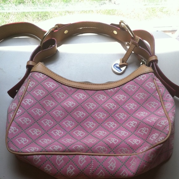 Pink and Green Dooney & Bourke Handbag - Picture 1 of 4