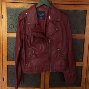 American eagle leather jacket
