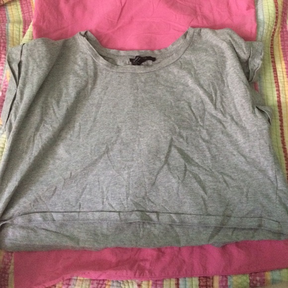 Oversized cropped top