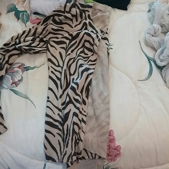 Zebra striped cardigan