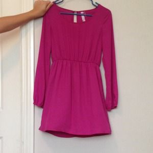 Magenta cocktail dress