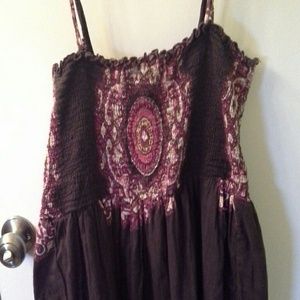 Brown maxi dress