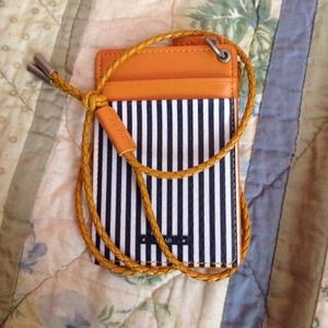 Card holder with strap